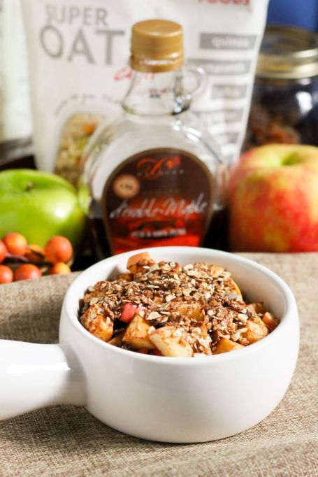 Clean Eating-Approved Apple Crisp for One - Eat Spin Run Repeat