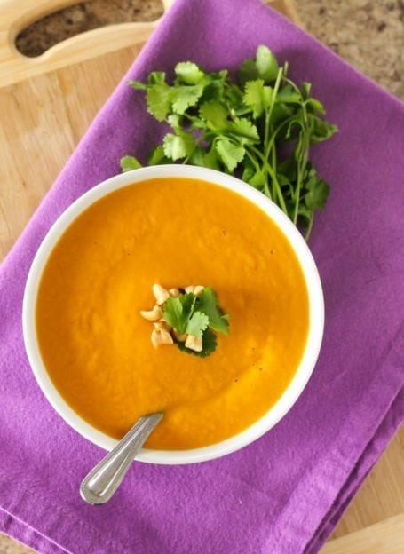 Thai Sweet Potato and Carrot Soup - Eat Spin Run Repeat