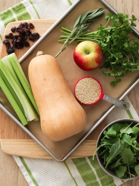Ingredients for Twice-Baked Stuffed Butternut Squash - Eat Spin Run Repeat