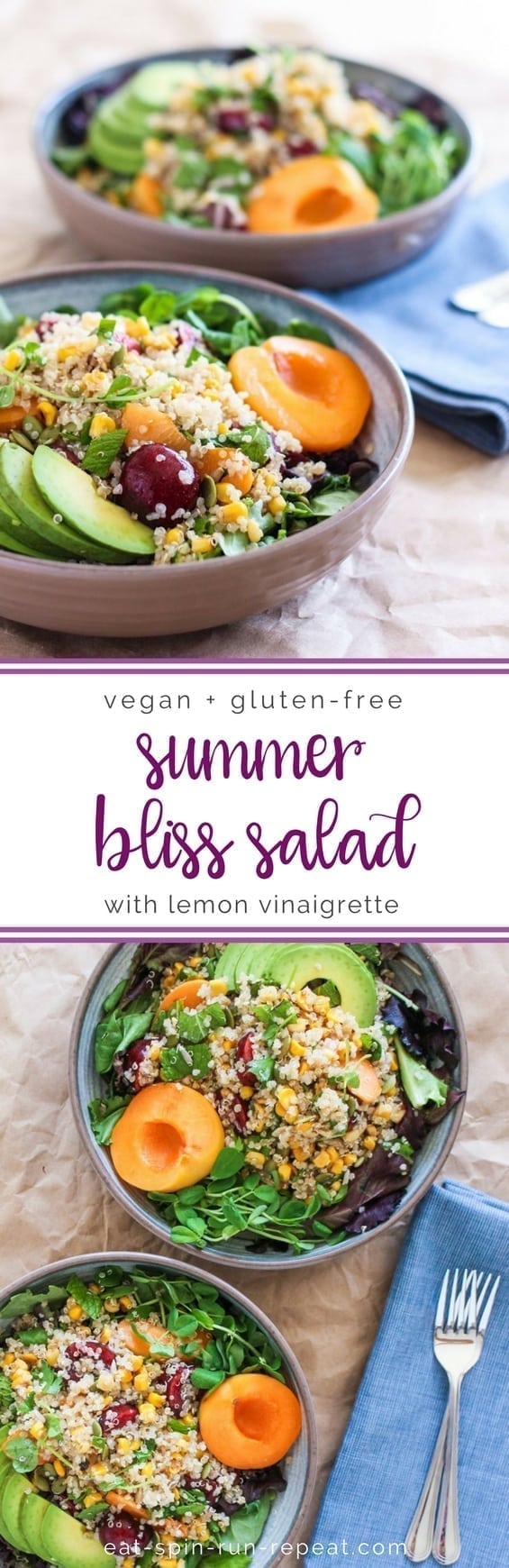 Summer Bliss Salad - vegan + gluten-free || Eat Spin Run Repeat
