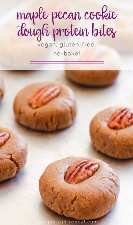 No-Bake Maple Pecan Cookie Dough Protein Bites || vegan + gluten-free || Eat Spin Run Repeat