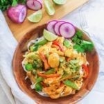 Thai Yellow Chicken Noodle Curry | An easy, healthy dinner ready in less than 30 minutes, perfect for weeknights and packed with veggies! | Eat Spin Run Repeat - Angela Simpson | #eatclean #mealprep #glutenfree #cleaneating