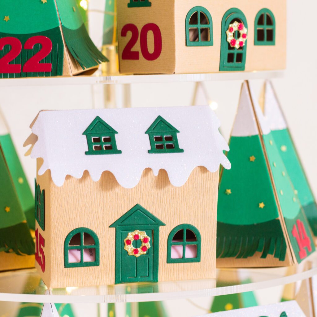 How to make a DIY Christmas Village Advent Calendar